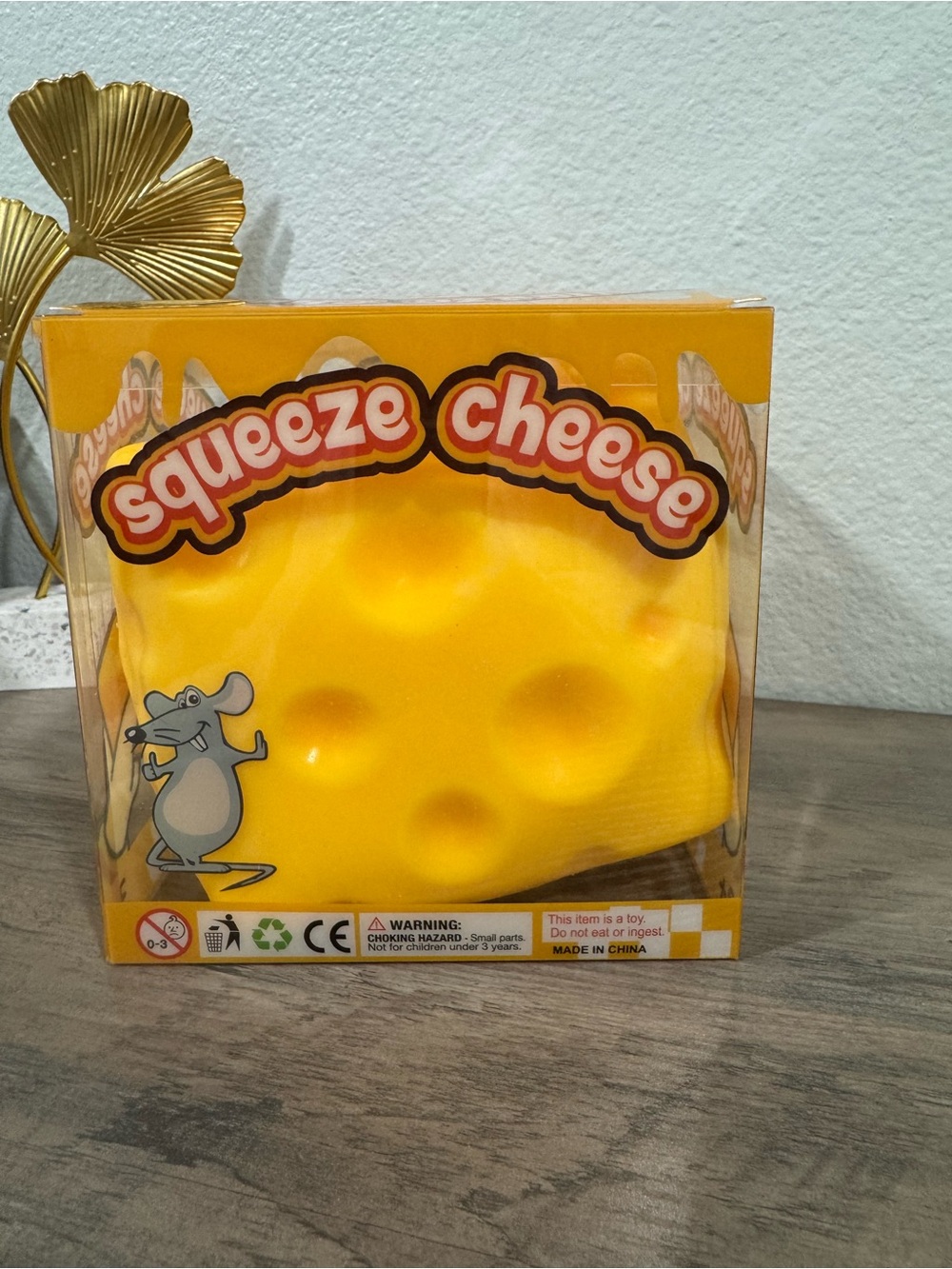 Squishy giant cheese toy